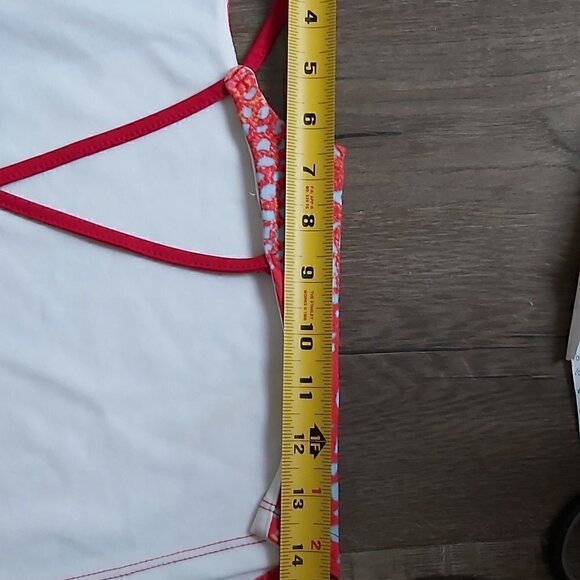 LUX Girls Paisley Bikini Open Back Polyester Blend Bathing Suit Top - Size Large - Picture 4 of 6